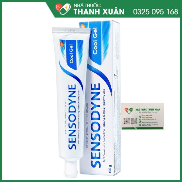 Kem đánh răng Sensodyne Cool Gel thơm mát, giảm ê buốt